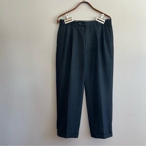 Berle Dark Grey Pleated Trouser